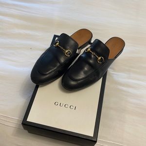 Gucci leather Princetown leather slipper